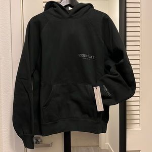 Essentials fear of god black hoodie sweater